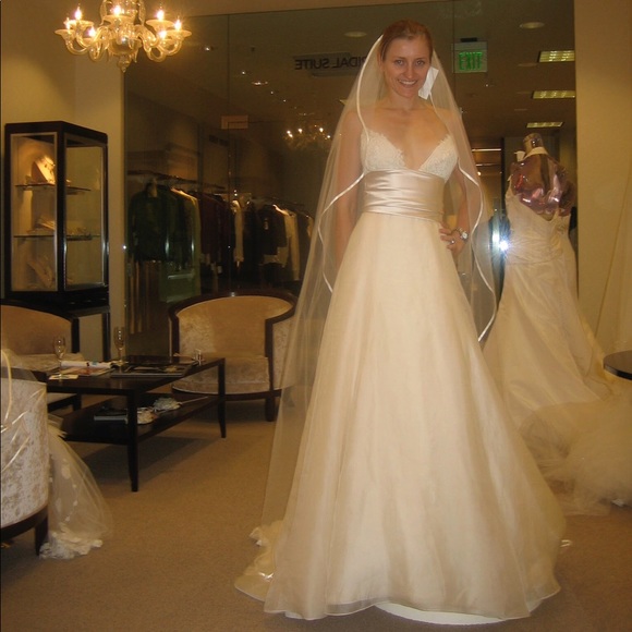 Champagne Silk Wedding Dress